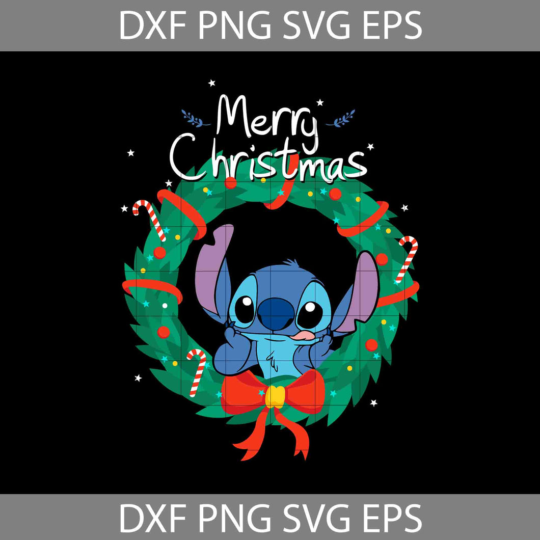 Stitch Christmas Svg, Lilo And Stitch Svg, Cartoon Svg, Christmas Svg, Gift Svg, Cricut File, Clipart, Svg, Png, Eps, Dxf