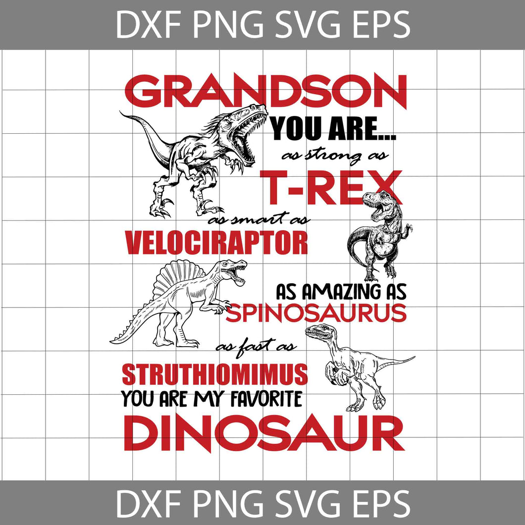 Dinosaur Poster, Grandson You Are As Strong As T-Rex, As Smart As