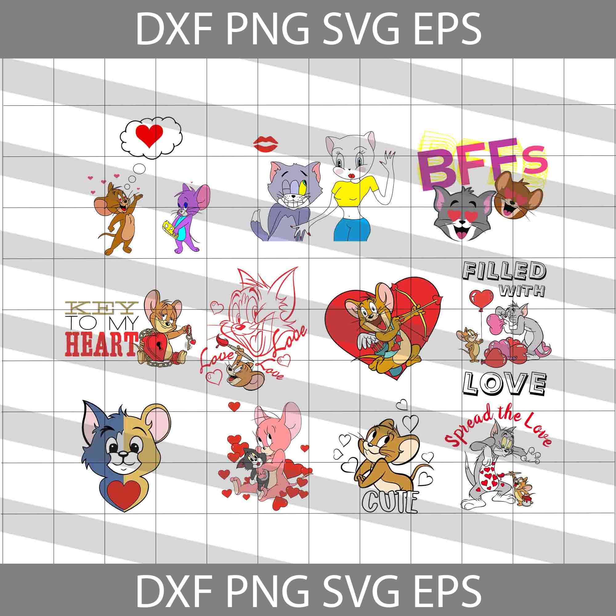 Valentine's SVG Bundle,Valentines Day SVG files for Cricut