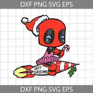 Deadpool Santa Svg, Cartoon Svg, Christmas Svg, Gift SVg, Cricut File, Clipart, Svg, Png, Eps, Dxf