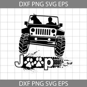 Jeep with dog SVg, jeep Svg, Vehicle Svg, cricut file, clipart, svg, png, eps, dxf