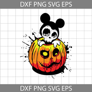 Mickey Skull Svg, Mickey Halloween Svg, Mouse Cuties SVg, Cartoon Svg, Halloween Svg, Halloween Gift Svg, Horror, Funny, Cuties, Cricut File, Clipart, Svg, png, eps, dxf