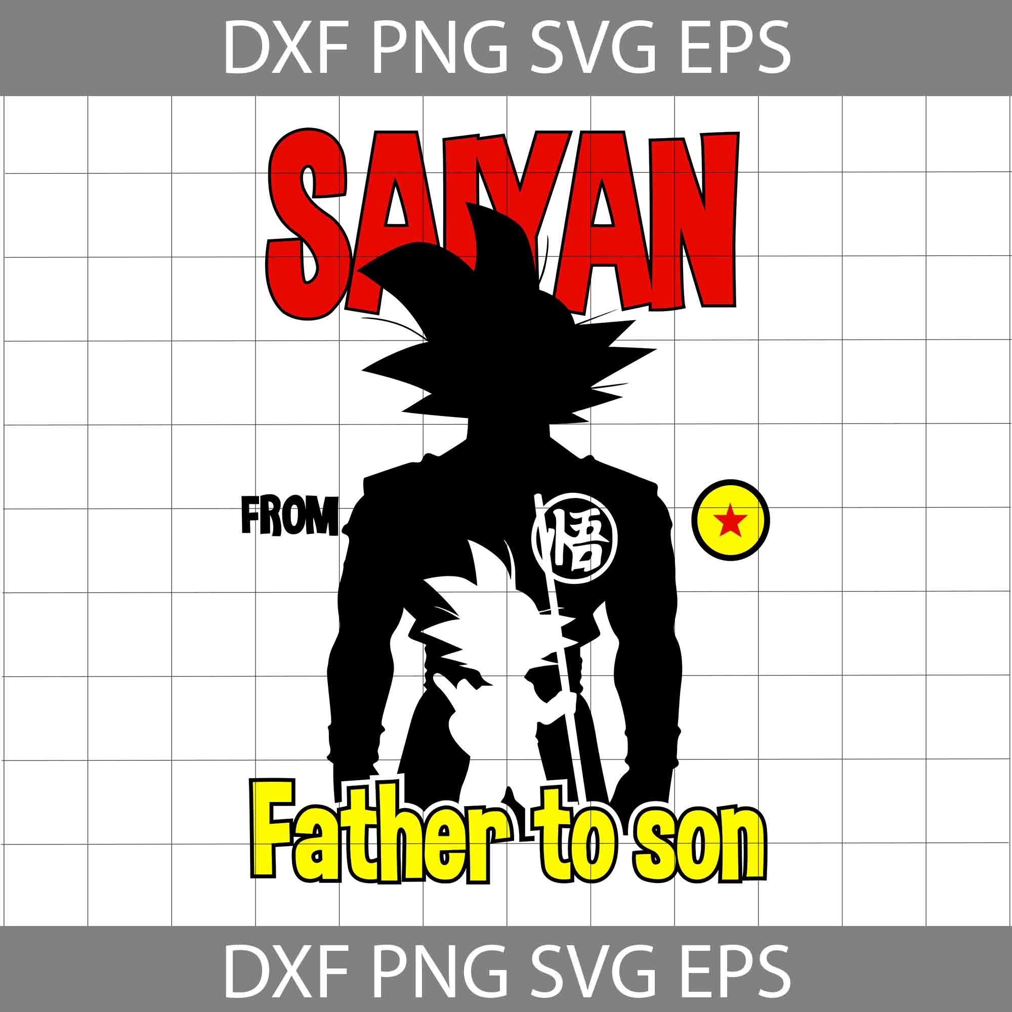 Super Saiyan Goku Svg, Dragon Ball Svg, Super Saiyan 3 Svg