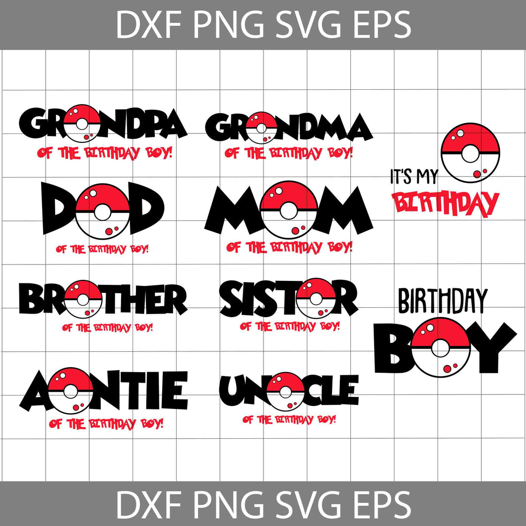 Grandpa of birthday boy svg, It's my birthday svg, Birthday boy svg, Birthday svg, cricut file, clipart, bundle, svg, png, eps, dxf