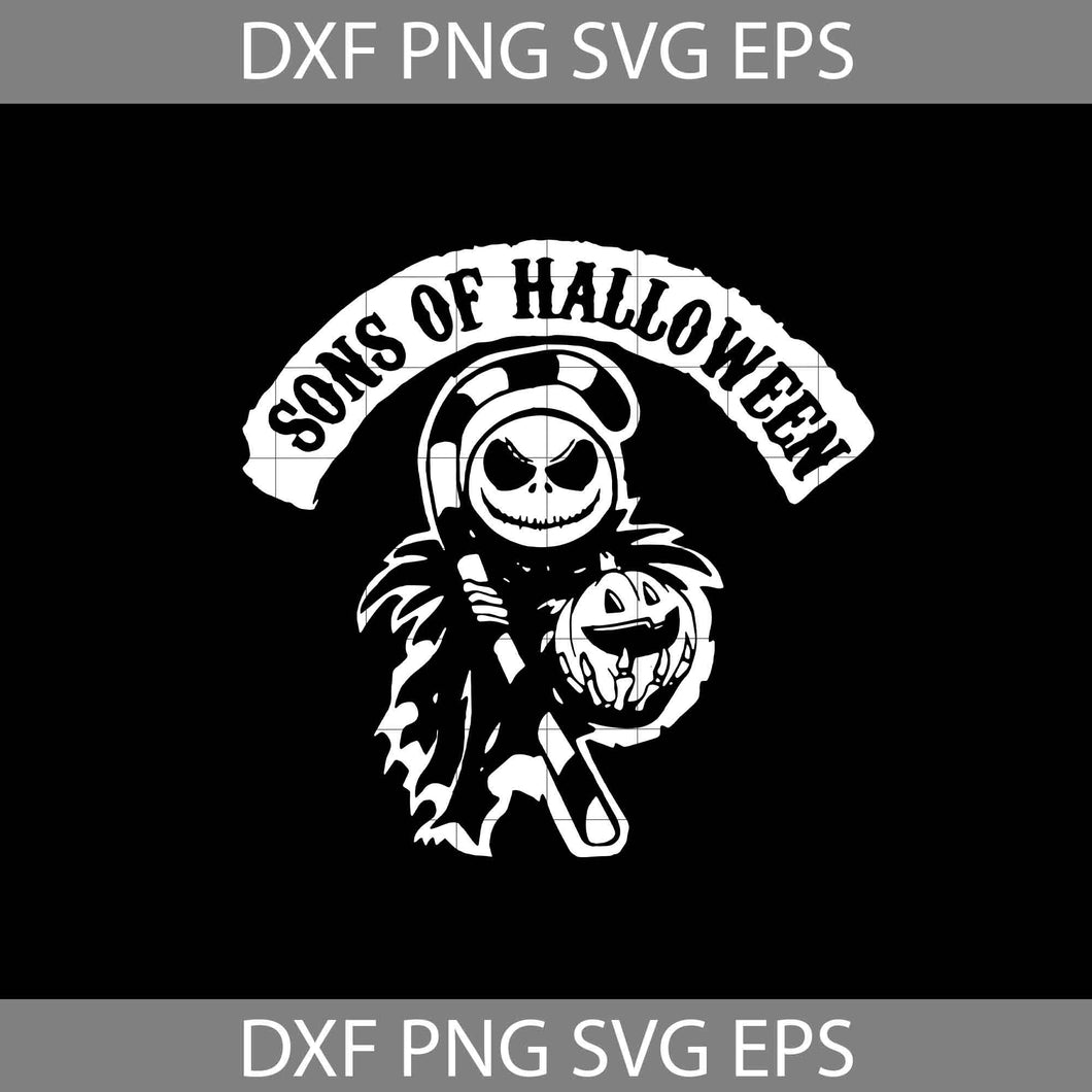 Sons Of Halloween Svg, Jack Skellington Svg, Halloween Svg, Halloween Gift svg, Funny, Cuties, Horror SVg, Cricut File, Clipart, Svg, Png, Eps, Dxf