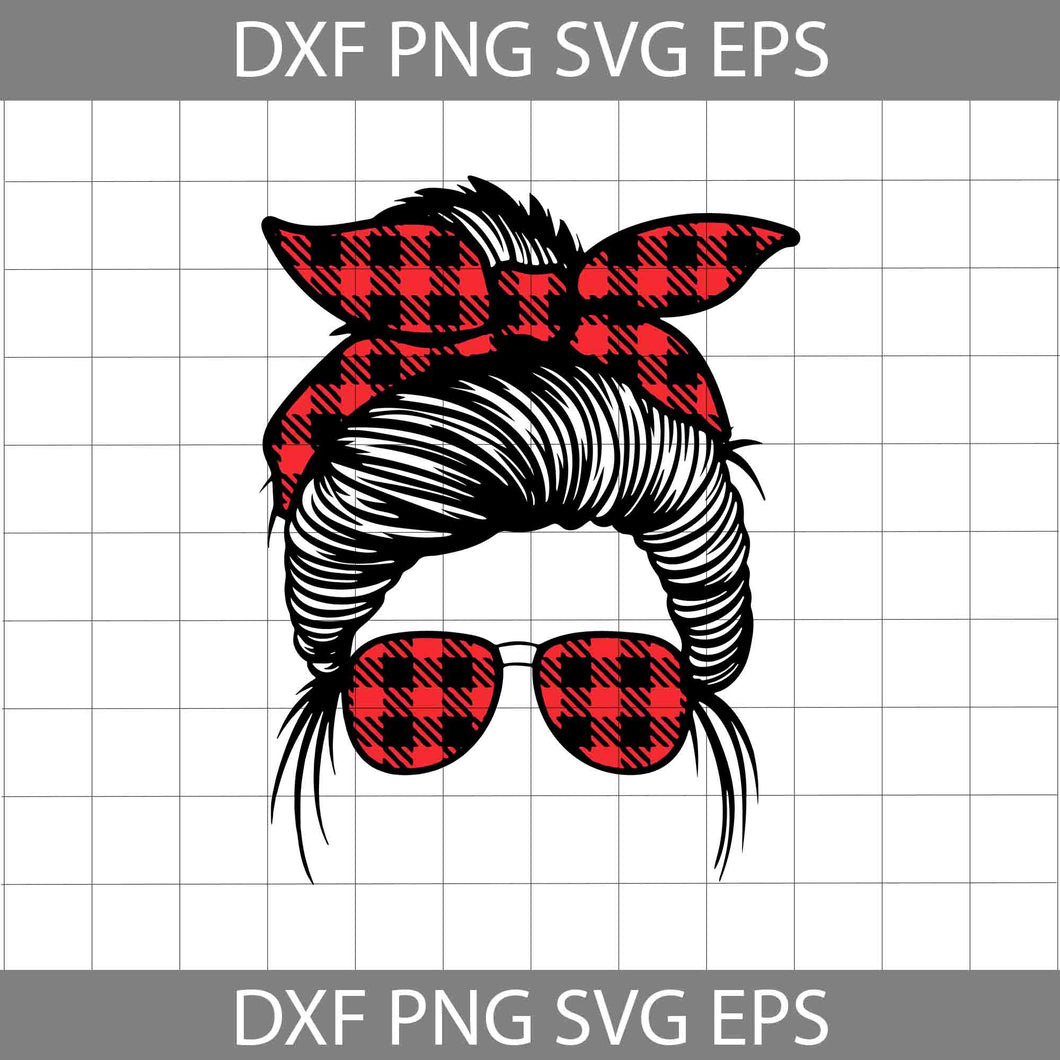 Girl with Bandana and Glasses svg, Girl svg, Cricut file, clipart, svg, png, eps, dxf