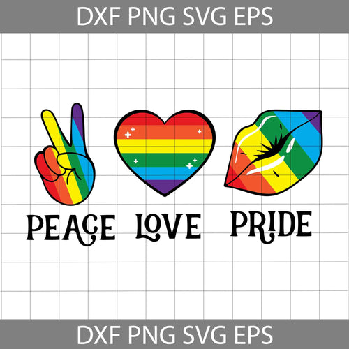 Peace Love Pride Svg, Peace Svg, Pride Svg, Gay Pride Svg, Lesbian Pride Svg, Pride svg, cricut File, clipart, svg, png, eps, dxf