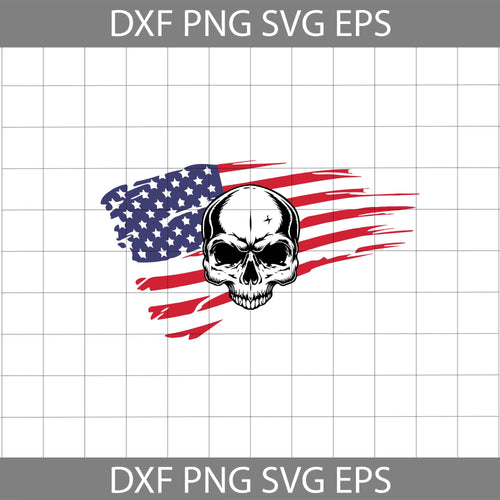 America Skull Svg, Skull Svg, 4th Of July Svg, Independence Day Svg, cricut file, clipart, svg, png, eps, dxf