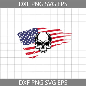 America Skull Svg, Skull Svg, 4th Of July Svg, Independence Day Svg, cricut file, clipart, svg, png, eps, dxf