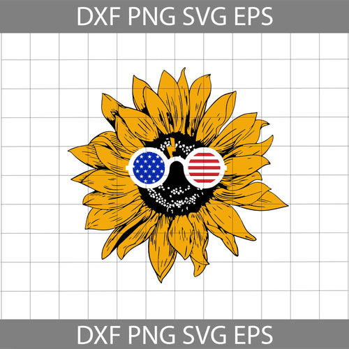 Sunflower American Flag Glasses Hippie svg, American Flag svg, 4th of July svg, Independence day svg, bundle, cricut file, clipart, svg, png, eps, dxf