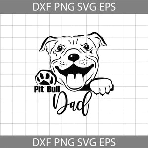 Pitbull Dad Svg, Pit Bull Daddy Svg, dad svg, father's day svg, cricut file, clipart, svg, png, eps, dxf
