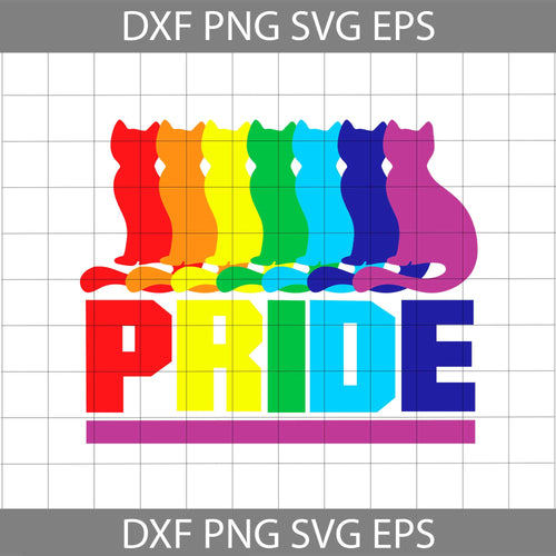  Cat Pride Svg, LGBT pride svg, Lesbian Pride svg, Gay Pride svg, cricut file, clipart, svg, png, eps, dxf