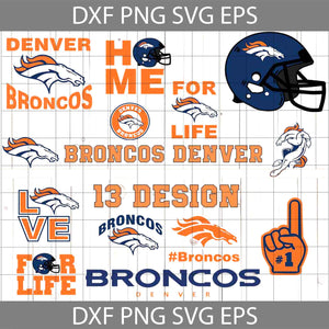 Broncos denver Svg, Cricut file, clipart, bundle, Love football, love sport, football svg, NFL svg, png, eps, dxf