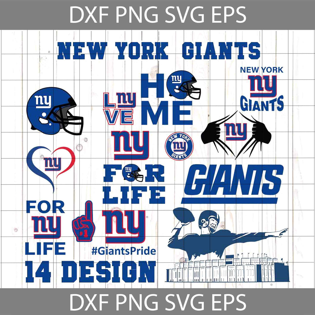 New York Giants Svg, Cricut file, clipart, bundle, Love football, love sport, football svg, NFL svg, png, eps, dxf