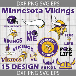 Minnesota Vikings Svg, Cricut file, clipart, bundle, Love football, love sport, football svg, NFL svg, png, eps, dxf