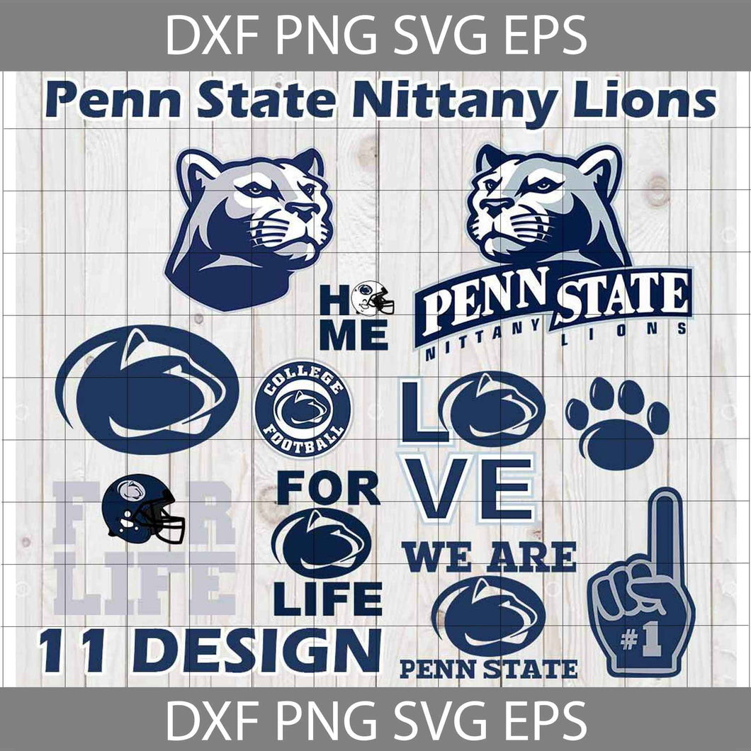 Penn State Nittany Lions svg, Cricut file, clipart, bundle, Love football, love sport, football svg, NFL svg, png, eps, dxf