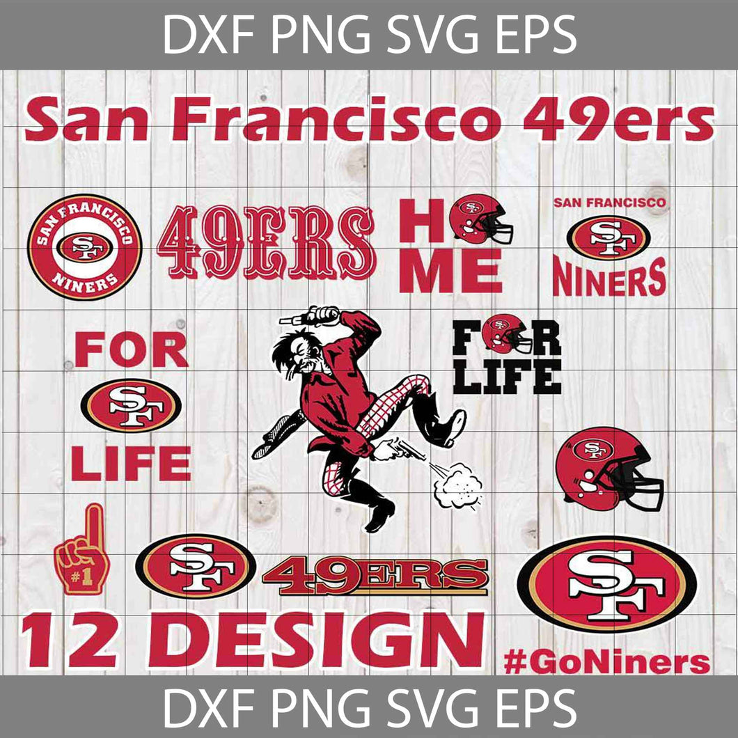 San Francisco 49ers Svg, Cricut file, clipart, love football, love sport, football svg, NFL svg, png, eps, dxf