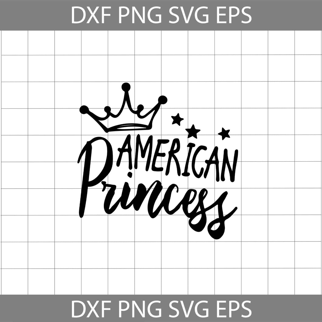 American princess svg, Crown Stars svg, America Svg, 4th of July Svg, Independence day svg, cricut file, clipart, svg, png, eps, dxf