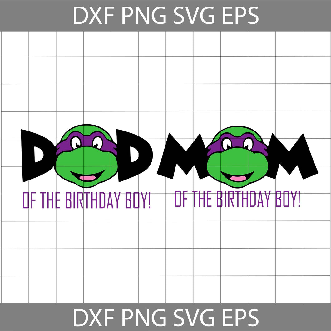 Daddy of the birthday boy turtles SVG, Ninja turtles SVG, Birthday boy SVG