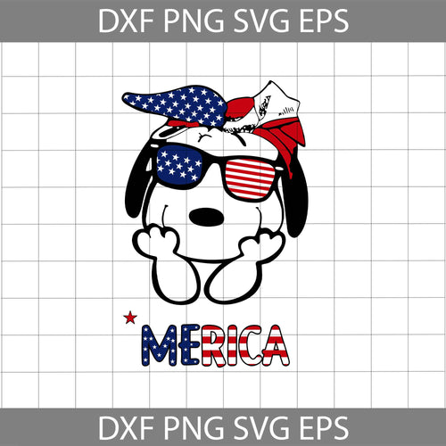 Snoopy Merica Glasses svg, American Flag svg, 4th of July svg, American independence day svg, cricut file, clipart, svg, png, eps, dxf