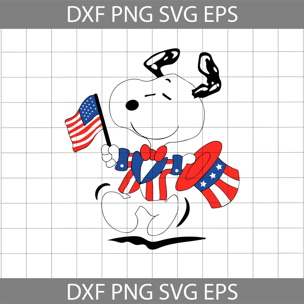 Snoopy Independence Day svg, 4th Of July svg, Independence Day svg, American flag svg, crciut file, clipart, svg, png, eps, dxf