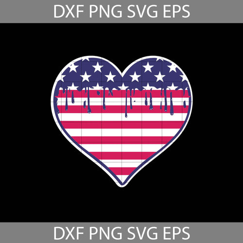 All American Usa Flag Drip Heart 4th of July svg, America Svg, 4th of July Svg, Cricut file, clipart, svg, png, eps, dxf