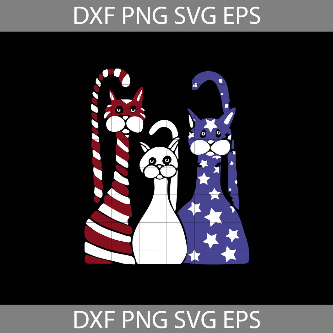 4th of july cats svg, independence day svg, America Svg, 4th of July Svg, Cricut file, clipart, svg, png, eps, dxf