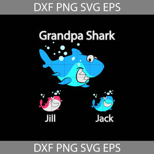 Grandpa shark svg, father's day svg, cricut file, clipart, svg, png, eps, dxf