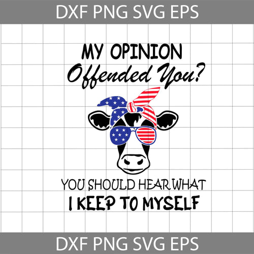 My opinion offended you svg, America svg, 4th of july svg, cricut file, clipart, svg, png, eps, dxf