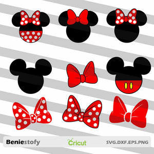 red minnie mouse head clip art