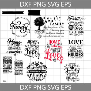 Family bundle svg, home svg, Cricut file, clipart, svg, png, epd, dxf