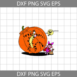 Tigger, Piglet Svg, Winnie The Pooh svg, cartoon Svg, Halloween svg, Halloween Gift Svg, Cricut File, Clipart, Svg, Png, Eps, Dxf