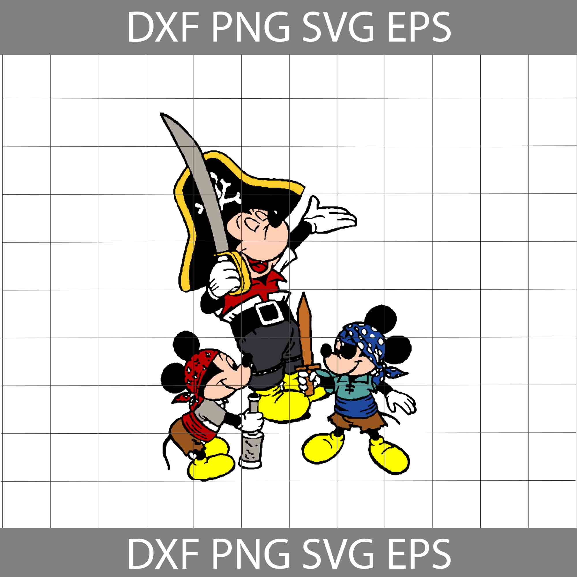 Mickey Pirate SVG file - SVG Designs