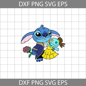 Stitch Costume Svg, Beauty And The Beast Svg, cartoon Svg, Halloween ...