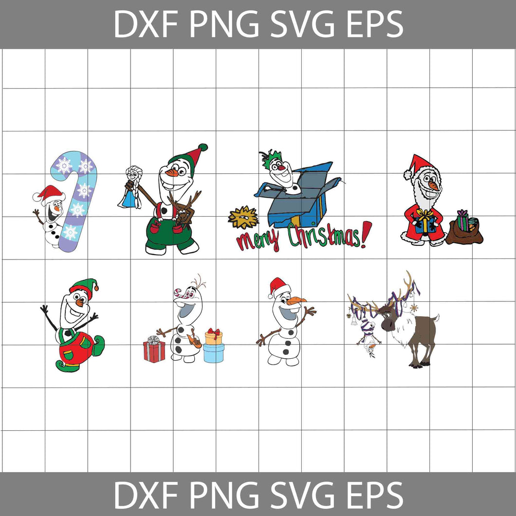 Anna Svg, Elsa Svg, olaf Svg, Frozen Svg, Bundle, Cartoon Svg, Christmas Svg, Gift Svg, Cricut File, Clipart, Svg, Png, Eps, Dxf