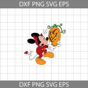 Mickey Pumpkin Svg, Mouse Cuties svg, Halloween svg, Halloween Gift svg, Cricut File, Clipart, svg, png, eps, dxf