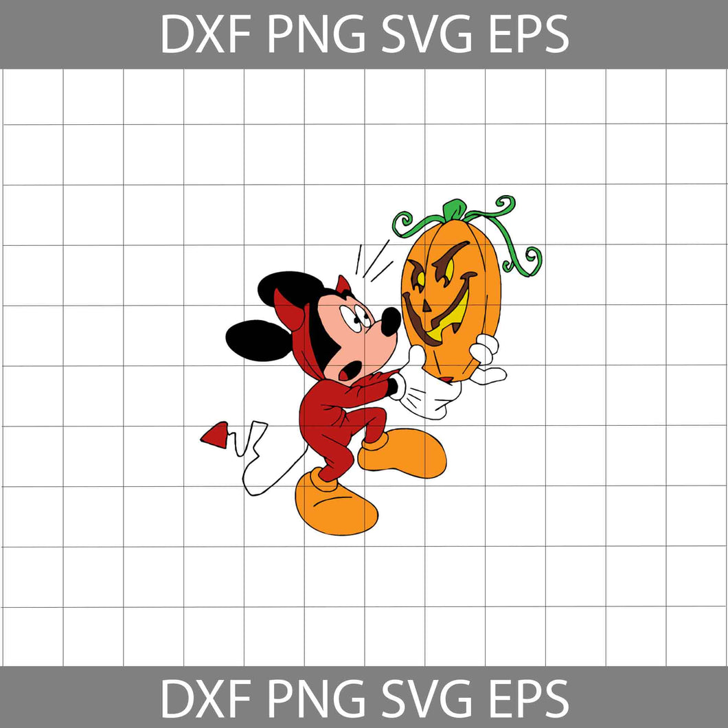 Mickey Pumpkin Svg, Mouse Cuties svg, Halloween svg, Halloween Gift svg, Cricut File, Clipart, svg, png, eps, dxf