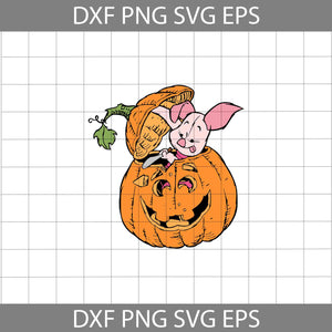 Piglet Pumpkin Svg, Pig Cuties svg, Halloween svg, Halloween Gift svg, Cricut File, Clipart, svg, png, eps, dxf