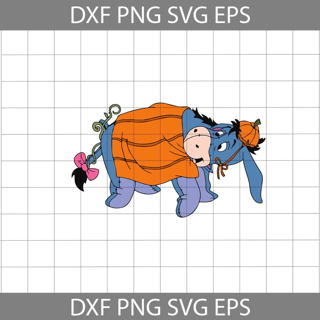 Eeyore Svg, Pumpkin Svg, Winnie The Pooh Svg, Eeyore Cuties svg, Halloween svg, Halloween Gift svg, Cricut File, Clipart, svg, png, eps, dxf