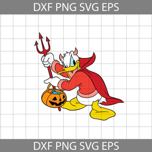 Donald Devil Svg, Duck Cuties Svg, Halloween svg, Halloween Gift svg, Cricut File, Clipart, svg, png, eps, dxf