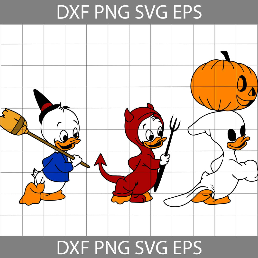Baby Donald Devil Svg, Duck Cuties Svg, Halloween svg, Halloween Gift svg, Cricut File, Clipart, svg, png, eps, dxf