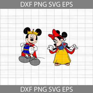 Mickey And Minnie Snow White Svg, mouse Cuties Svg, Halloween svg, Halloween Gift svg, Cricut File, Clipart, svg, png, eps, dxf