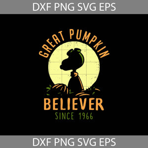 Great pumpkin believer since 1966 Svg,  Halloween svg, Halloween Gift svg, Cricut File, Clipart, svg, png, eps, dxf