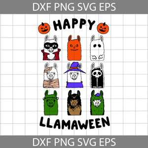 Happy Llamaween Svg, Llama Costume SVg, Halloween svg, Halloween Gift svg, Cricut File, Clipart, svg, png, eps, dxf