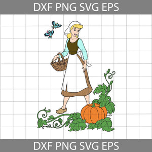 Cinderella Pumpkin Svg, Halloween svg, Halloween Gift svg, Cricut File, Clipart, svg, png, eps, dxf