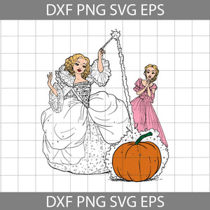 Cinderella Pumpkin Svg, Halloween svg, Halloween Gift svg, Cricut File, Clipart, svg, png, eps, dxf