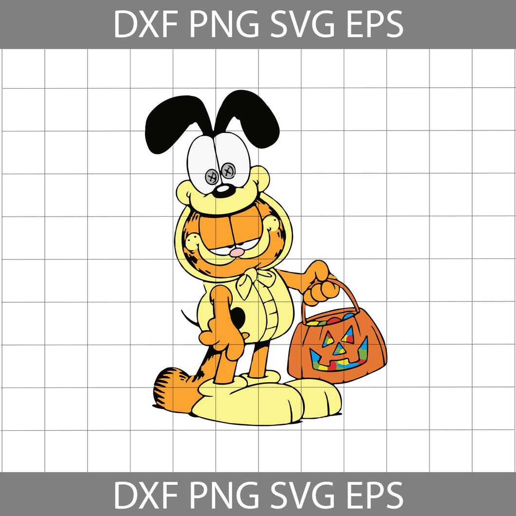 Garfield Odie cosplay svg, Tiger Cuties svg, halloween svg, halloween gift svg, cricut file, clipart, svg, png, eps, dxf