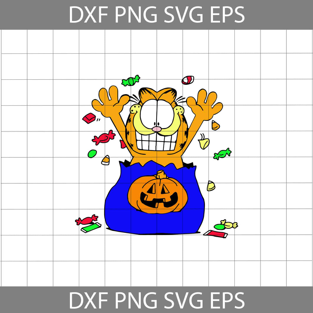 Garfield Pumpkin svg, Tiger Cuties svg, halloween svg, halloween gift svg, cricut file, clipart, svg, png, eps, dxf