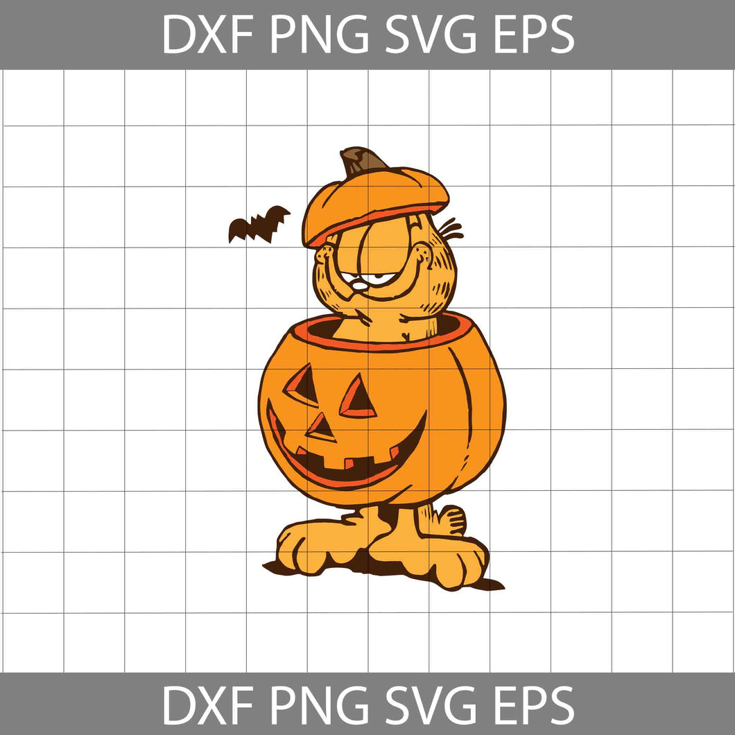 Garfield Pumpkin svg, Tiger Cuties svg, halloween svg, halloween gift svg, cricut file, clipart, svg, png, eps, dxf