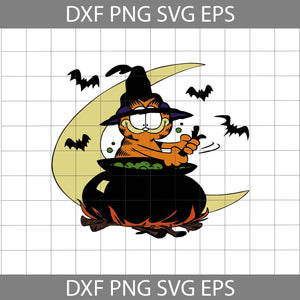 Garfield Witch svg, Tiger Cuties svg, halloween svg, halloween gift svg, cricut file, clipart, svg, png, eps, dxf